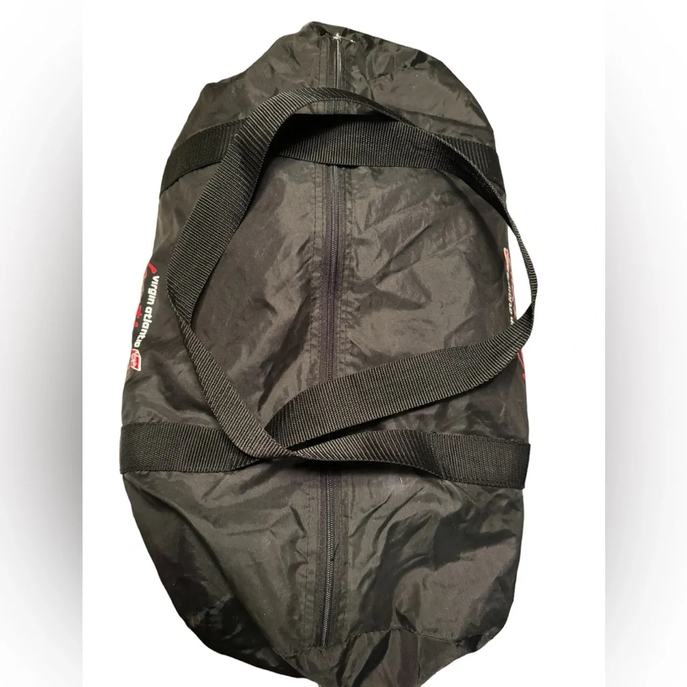 Virgin Atlantic Records Promo Black Lightweight Duffel Bag Weekender Overnighter